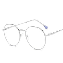Load image into Gallery viewer, Hexagonal Eyeglasses Frame Anti Blue Ray Glasses Black Stylish Attraction Anti Blue Light Blocking Glasses For Men &amp; Women Computer Radiation Protection Goggle Clear Lens Eyeglasses Plain Mirror For  Unisex Eyewear
