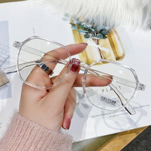Load image into Gallery viewer, Hexagonal Frame for Women Men, Fashion Glasses Men And Women Reading Glasses Cute Clear Optical Glasses Frame Women Round Frame Retro Eyeglasses + 1.0 + 1.5 + 2.0 + 2.5 + 3.0 + 3.5 + 4.0
