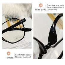 Load image into Gallery viewer, Hexagonal Frame for Women Men, Fashion Glasses Men And Women Reading Glasses Cute Clear Optical Glasses Frame Women Round Frame Retro Eyeglasses + 1.0 + 1.5 + 2.0 + 2.5 + 3.0 + 3.5 + 4.0
