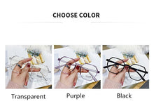 Load image into Gallery viewer, Hexagonal Frame for Women Men, Fashion Glasses Men And Women Reading Glasses Cute Clear Optical Glasses Frame Women Round Frame Retro Eyeglasses + 1.0 + 1.5 + 2.0 + 2.5 + 3.0 + 3.5 + 4.0
