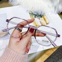 Load image into Gallery viewer, Hexagonal Frame for Women Men, Fashion Glasses Men And Women Reading Glasses Cute Clear Optical Glasses Frame Women Round Frame Retro Eyeglasses + 1.0 + 1.5 + 2.0 + 2.5 + 3.0 + 3.5 + 4.0

