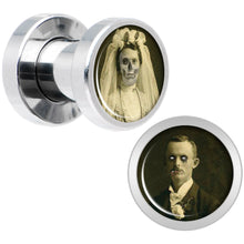 Load image into Gallery viewer, Undead Bride and Groom Halloween Plug Set 4G
