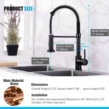 Load image into Gallery viewer, High Arc Spring Kitchen Sink Faucet
