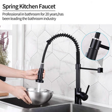 Load image into Gallery viewer, High Arc Spring Kitchen Sink Faucet
