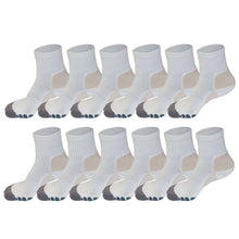 Load image into Gallery viewer, Clearance High Performance 2/4 Crew Bamboo Viscose Socks in Small
