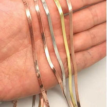 Load image into Gallery viewer, High Polish 18K Gold Filled Herringbone Bracelet, Gold, Herringbone Jewelry Necklace
