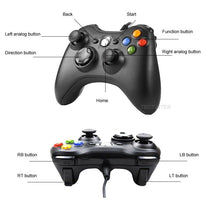 Load image into Gallery viewer, High Quality Black USB Wired Joystick Vibration Gamepad Controller Compatible With PC Monitor Laptop Smart TV
