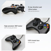 Load image into Gallery viewer, High Quality Black USB Wired Joystick Vibration Gamepad Controller Compatible With PC Monitor Laptop Smart TV

