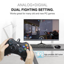 Load image into Gallery viewer, High Quality Black USB Wired Joystick Vibration Gamepad Controller Compatible With PC Monitor Laptop Smart TV
