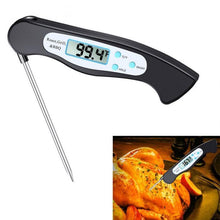 Load image into Gallery viewer, High Quality Foldable Food Thermometer Probe Digital BBQ Meat Kitchen Thermometer  Instant Read Meat Thermometer With 4.6” Folding Probe Backlight &amp; Calibration Function For Cooking Food Candy BBQ Grill Liquids Beef Liquid Water Oil Temperature Gauge
