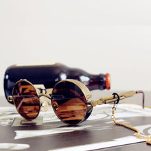 Load image into Gallery viewer, High Quality Metal Circle Frame Luxury &amp; Designer High Quality Sunglasses For Men and Women New Retro Style Round Shape Metal Frame Sunglasses UV400
