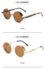 Load image into Gallery viewer, High Quality Metal Circle Frame Luxury &amp; Designer High Quality Sunglasses For Men and Women New Retro Style Round Shape Metal Frame Sunglasses UV400
