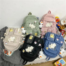Load image into Gallery viewer, High Quality Nylon Large Capacity Waterproof Backpack For Female And Girls - Trendy College/Schoolbag
