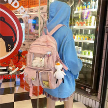 Load image into Gallery viewer, High Quality Nylon Large Capacity Waterproof Backpack For Female And Girls - Trendy College/Schoolbag
