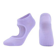 Load image into Gallery viewer, High Quality Pilates Socks Anti-Slip Breathable Backless Yoga Socks Ankle Ballet Dance Sports Socks for Women Fitness
