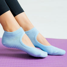 Load image into Gallery viewer, High Quality Pilates Socks Anti-Slip Breathable Backless Yoga Socks Ankle Ballet Dance Sports Socks for Women Fitness
