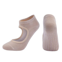 Load image into Gallery viewer, High Quality Pilates Socks Anti-Slip Breathable Backless Yoga Socks Ankle Ballet Dance Sports Socks for Women Fitness
