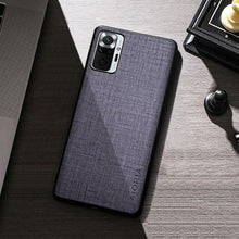 Load image into Gallery viewer, High Quality Shockproof Anti fingerprint  Silicone Case For Xiaomi Redmi Note 10C 10 Pro Max 10T 10S Lite 4G 5G Premium Cloth Texture Simple Cover For Redmi Note 10 Pro Max Case
