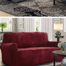 Load image into Gallery viewer, High Quality Velvet Plush Sofa Cover for Living Room Sectional Couch Cover Elastic Case Sofa Slipcover Stretch 1/2/3/4 Seater Velvet Sofa Couch Furniture Protector Soft Anti-Slip High Stretch
