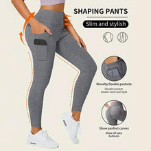 Load image into Gallery viewer, High Rise Butt Lifting Seamless Leggings with Phone Pockets
