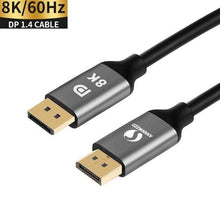 Load image into Gallery viewer, High Speed 32.4Gbps Slim And Flexible 1.4 8K 4K HDR 60Hz DisplayPort Cable Adapter For Video PC Laptop TV Monitor
