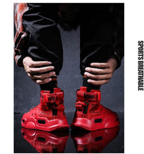 Load image into Gallery viewer, High Top Red Bottom Trend Sneakers For Men Hip Hop Casual Men's Sport High Quality Sneakers Breathable Lightweight Red Basketball Luxury Fashion Running Sneakers

