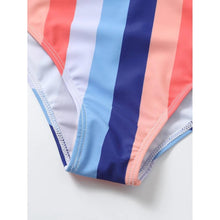 Load image into Gallery viewer, High Waist Bikini Striped Swimsuit Women Swimwear Women's Bathing Suit Triangle Bikini Low Waist Two Piece Swimsuit Female Push up Bikini Set Swimming Wear for Bathing Suit Swimsuits
