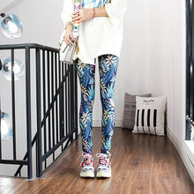 Load image into Gallery viewer, High Waist Leggings Pants Fitness Women Fashion  Printing Leggings Women Fitness Yoga Pants High Waist Push Up Sportswear Elastic Trousers Gym Running Workout Pants Push Up Running Elastic Stripe Dot Bottom Leggings
