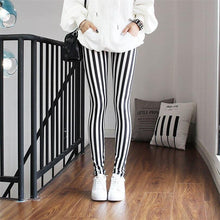 Load image into Gallery viewer, High Waist Leggings Pants Fitness Women Fashion  Printing Leggings Women Fitness Yoga Pants High Waist Push Up Sportswear Elastic Trousers Gym Running Workout Pants Push Up Running Elastic Stripe Dot Bottom Leggings
