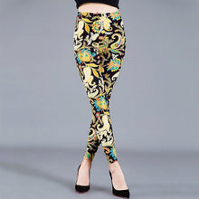 Load image into Gallery viewer, High Waist Leggings Pants Fitness Women Fashion  Printing Leggings Women Fitness Yoga Pants High Waist Push Up Sportswear Elastic Trousers Gym Running Workout Pants Push Up Running Elastic Stripe Dot Bottom Leggings
