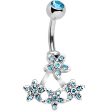 Load image into Gallery viewer, Field of Flowers Dangle Belly Ring
