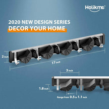 Load image into Gallery viewer, Holikme Mop Broom Holder Wall Mount Metal Pantry Organization
