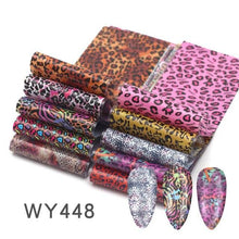 Load image into Gallery viewer, Holographic Nail Foil Transfer Set Sticker Decal Nail Art Foils Designer Marble Nail Decoration Sliders Wraps Manicure  Women Kids Girls Manicure Decoration Nail Art Supplies 3D Self-Adhesive Nail Decals Designer Nail Stickers for Acrylic Nails
