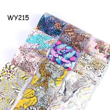 Load image into Gallery viewer, Holographic Nail Foil Transfer Set Sticker Decal Nail Art Foils Designer Marble Nail Decoration Sliders Wraps Manicure  Women Kids Girls Manicure Decoration Nail Art Supplies 3D Self-Adhesive Nail Decals Designer Nail Stickers for Acrylic Nails
