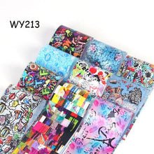 Load image into Gallery viewer, Holographic Nail Foil Transfer Set Sticker Decal Nail Art Foils Designer Marble Nail Decoration Sliders Wraps Manicure  Women Kids Girls Manicure Decoration Nail Art Supplies 3D Self-Adhesive Nail Decals Designer Nail Stickers for Acrylic Nails
