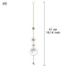Load image into Gallery viewer, Home Decor Crystal Sun-catchers Window Pendant Hanging Curtain Wind-chimes Light Catcher Star Moon Pendant Rainbow Wind Chime Prisms Wind Chime Hanging Ornaments For Garden Home Christmas Decorations Gift
