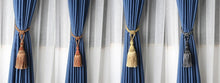 Load image into Gallery viewer, Home Decoration Polyester Tassel Tiebacks Curtain Holder Handmade Tassel Curtain Rope Holdback Window Drape Hanging Ball Tassels Curtains Buckle Sling Binding Lantern Tiebacks Handcrafted Braided Curtain Holdbacks Window Home Decor 55-90cm
