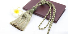 Load image into Gallery viewer, Home Decoration Polyester Tassel Tiebacks Curtain Holder Handmade Tassel Curtain Rope Holdback Window Drape Hanging Ball Tassels Curtains Buckle Sling Binding Lantern Tiebacks Handcrafted Braided Curtain Holdbacks Window Home Decor 55-90cm

