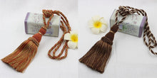Load image into Gallery viewer, Home Decoration Polyester Tassel Tiebacks Curtain Holder Handmade Tassel Curtain Rope Holdback Window Drape Hanging Ball Tassels Curtains Buckle Sling Binding Lantern Tiebacks Handcrafted Braided Curtain Holdbacks Window Home Decor 55-90cm
