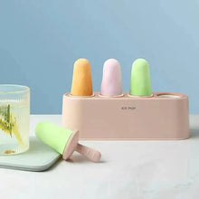 Load image into Gallery viewer, Home Ice Cream Mold Popsicle Tool Silicone 4-hole Popsicle Box Children Dessert Ice Cream Maker Kitchen Tools Diy Ice Cream
