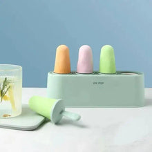 Load image into Gallery viewer, Home Ice Cream Mold Popsicle Tool Silicone 4-hole Popsicle Box Children Dessert Ice Cream Maker Kitchen Tools Diy Ice Cream
