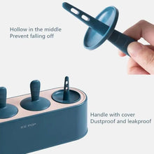 Load image into Gallery viewer, Home Ice Cream Mold Popsicle Tool Silicone 4-hole Popsicle Box Children Dessert Ice Cream Maker Kitchen Tools Diy Ice Cream
