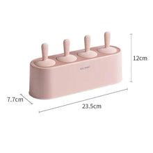 Load image into Gallery viewer, Home Ice Cream Mold Popsicle Tool Silicone 4-hole Popsicle Box Children Dessert Ice Cream Maker Kitchen Tools Diy Ice Cream
