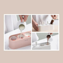 Load image into Gallery viewer, Home Ice Cream Mold Popsicle Tool Silicone 4-hole Popsicle Box Children Dessert Ice Cream Maker Kitchen Tools Diy Ice Cream
