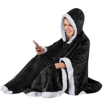 Load image into Gallery viewer, Hoodie Blanket Snuggle Robe

