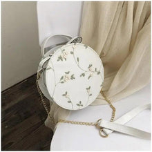 Load image into Gallery viewer, Hot Looking Sweet Lace Round Handbags High Quality PU Leather Small Fresh Flower Chain Shoulder Crossbody Bags For Women

