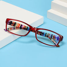 Load image into Gallery viewer, Hot Unisex Reading Glasses Print Glasses Frame Presbyopic Lens Retro Magnifier Diopter Eyeglasses Eyewear Vision Care And Spring Hinge Comfort Readers Plastic Sun Readers

