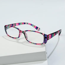 Load image into Gallery viewer, Hot Unisex Reading Glasses Print Glasses Frame Presbyopic Lens Retro Magnifier Diopter Eyeglasses Eyewear Vision Care And Spring Hinge Comfort Readers Plastic Sun Readers
