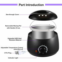 Load image into Gallery viewer, Hot Wax Warmer Hair Removal Depilatory Waxing Kit
