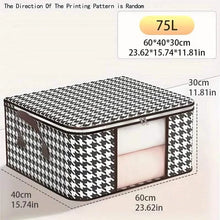 Load image into Gallery viewer, Houndstooth Large Storage Bag
